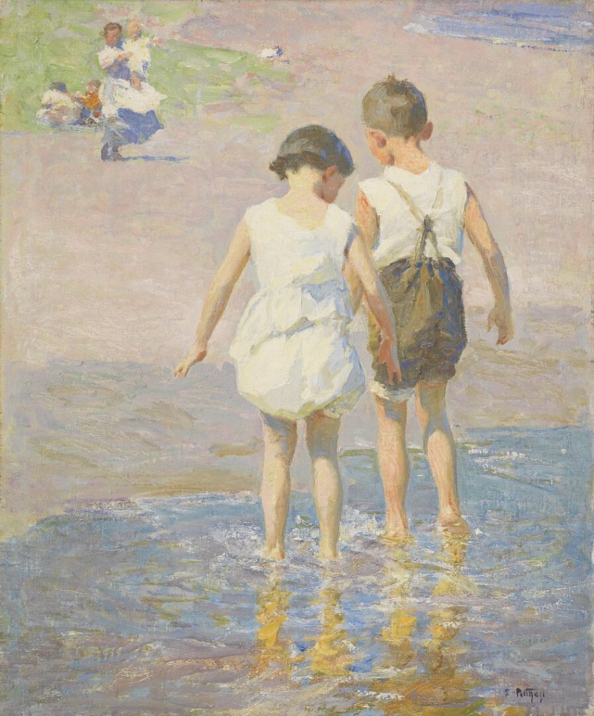 "Brother And Sister," by Edward Henry Potthast.