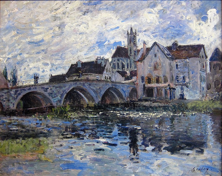 "Pont Moret," by Alfred Sisley.