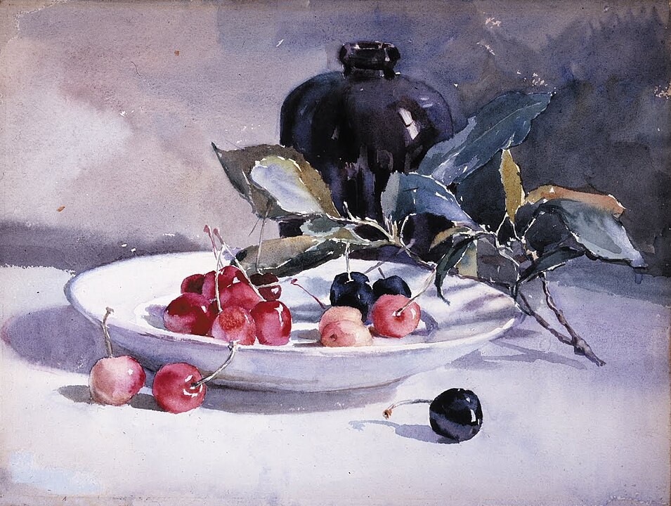 "Cherries," by Rhoda Holmes Nicholls.