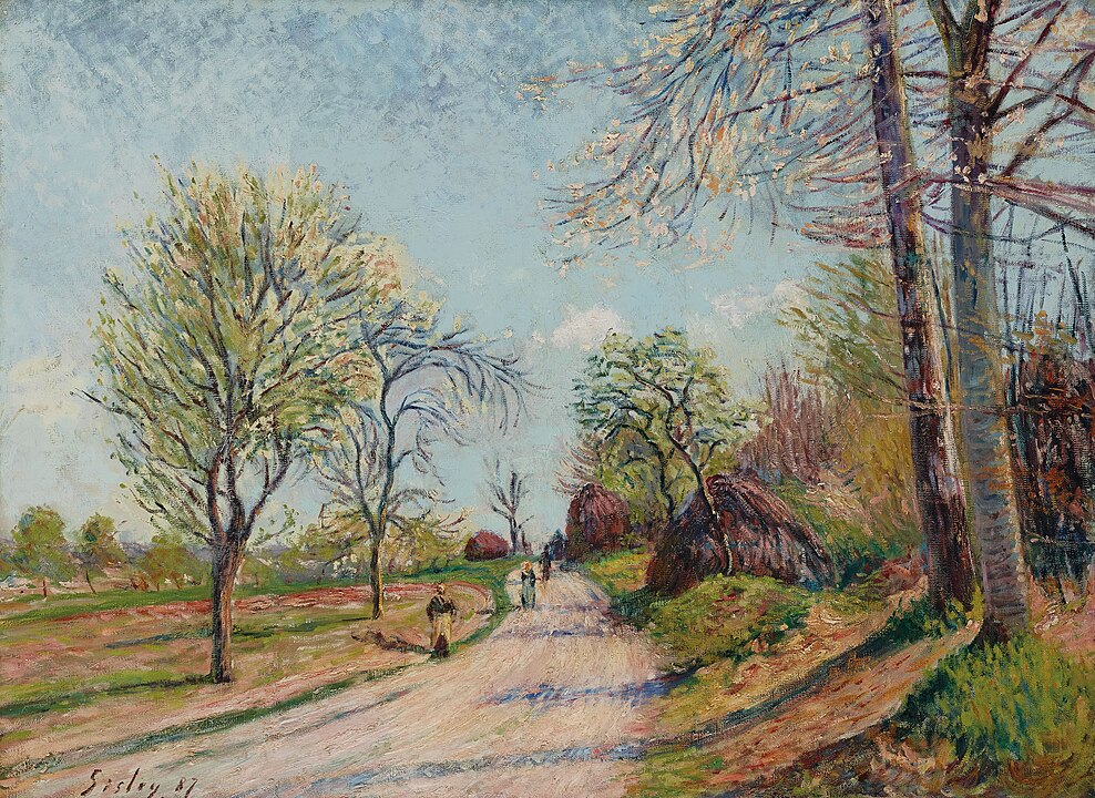 "La Route De Veneux," by Alfred Sisley.