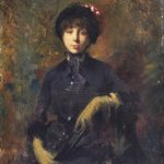 "Portrait Of The Wife Of The Painter Rossan," by Giuseppe De Nittis.