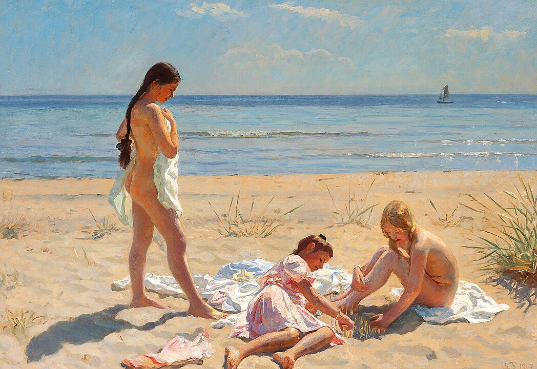 "Summer Day At The Beach Of Skagen" by Laurits Tuxen.