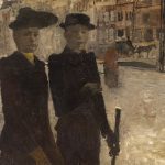 "Vrouwen Op Het Rokin Amsterdam" by George Hendrik Breitner.
