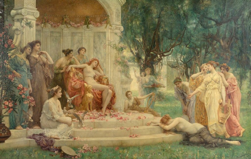 "Psyche Before The Throne Of Venus" by Henrietta Rae.