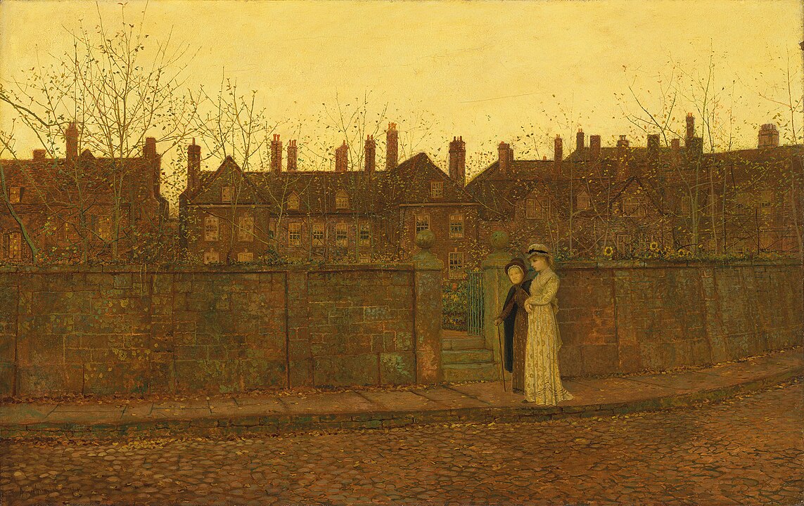 "In The Golden Gloaming," by John Atkinson Grimshaw.