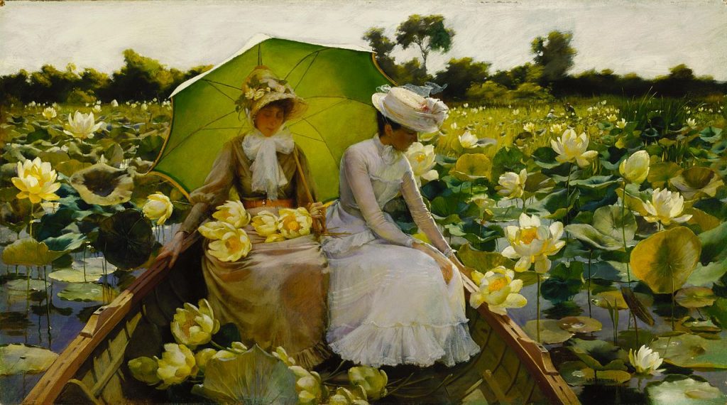 "Lotus Lilies" by Charles Courtney Curran.