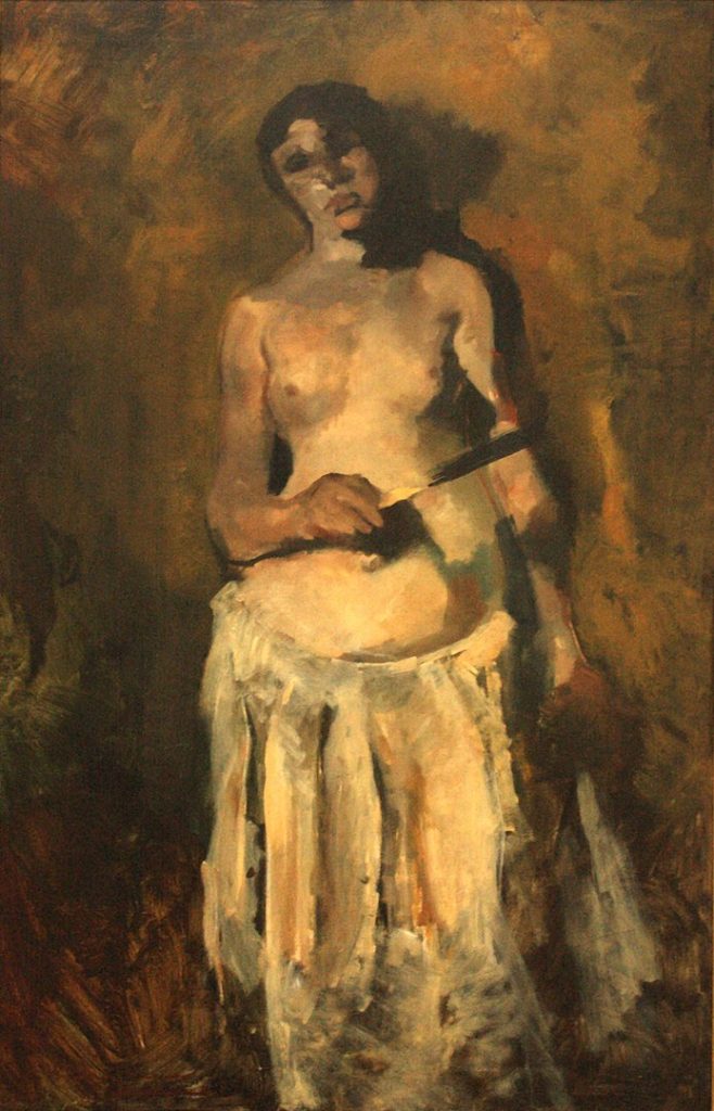 "Female Nude" by George Hendrik Breitner.