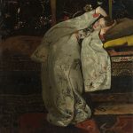 "Meisje In Witte Kimono Geesje Kwak" by George Hendrik Breitner.