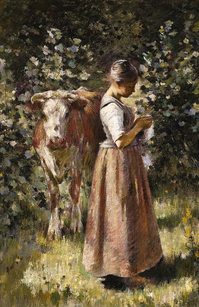 "In The Grove" by Theodore Robinson.