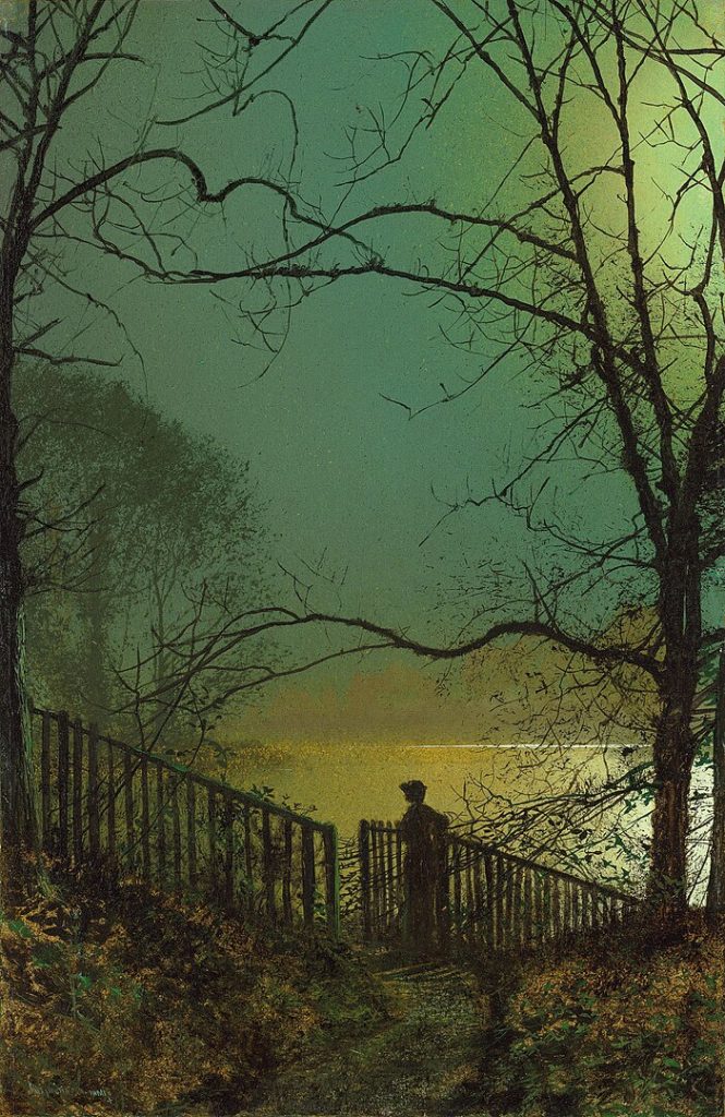 "Roundhay Park Lake," by John Atkinson Grimshaw.