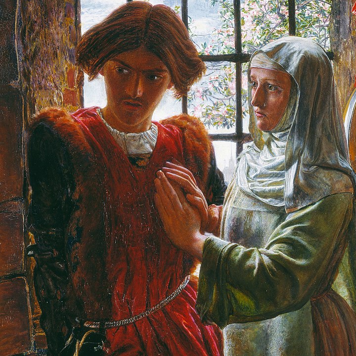 "Claudio And Isabella" by William Holman Hunt.
