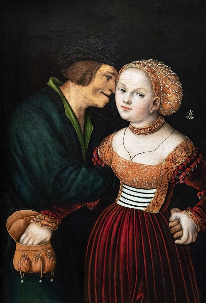 "Lovers" by Lucas Cranach the Elder.