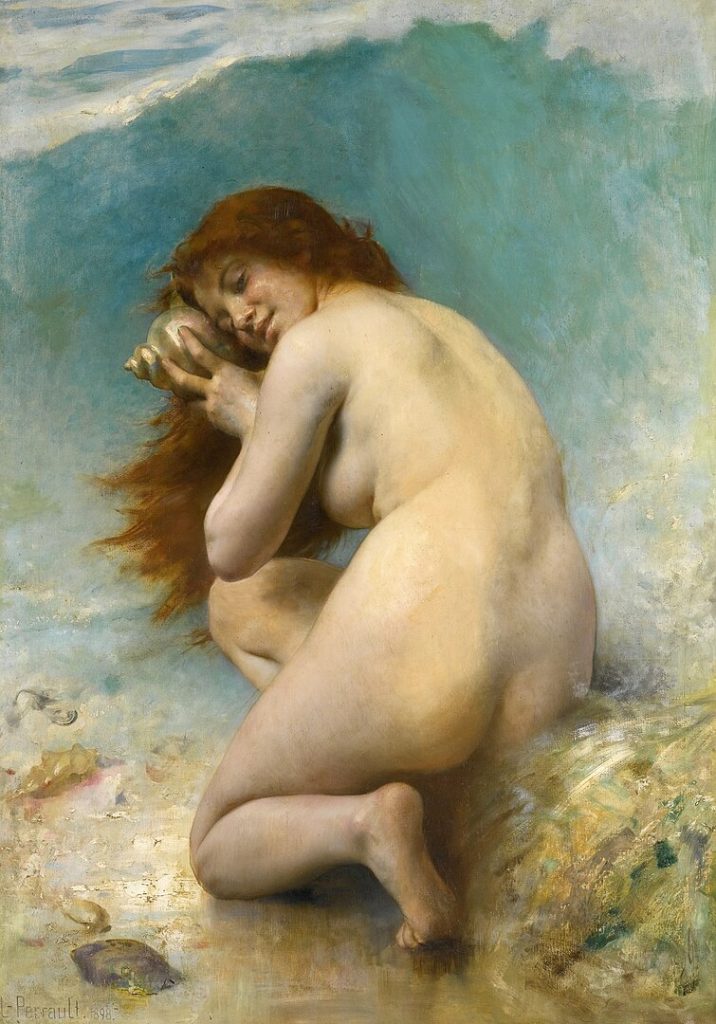 "A Water Nymph," by Léon Perrault.