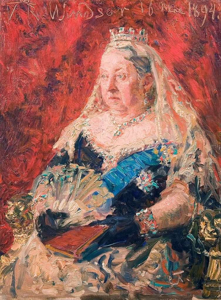 "Portrait Of Queen Victoria" by Laurits Tuxen.