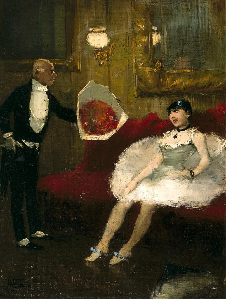 "The Admirer", by Jean-Louis Forain.