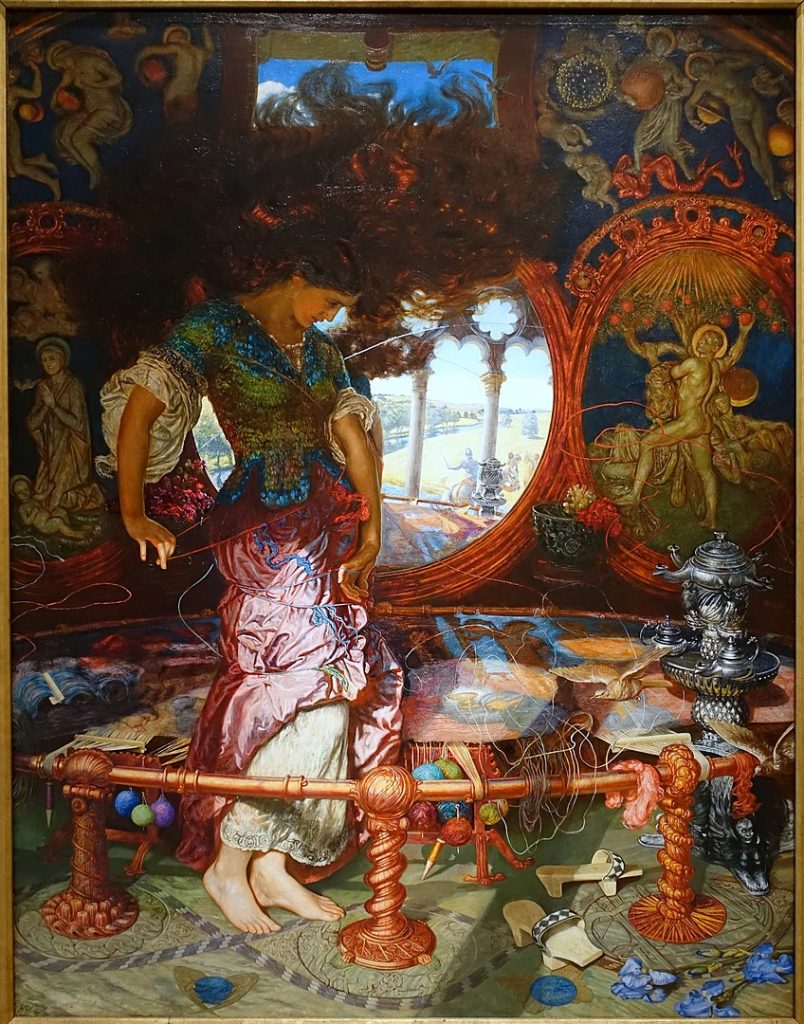 "The Lady Of Shalott" by William Holman Hunt.