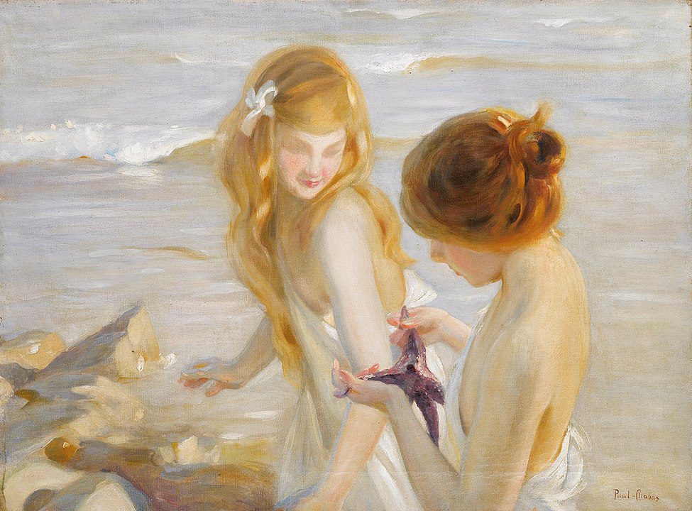 "Deux Jeunes Filles A L'Etoile De Mer" by Paul Émile Chabas.