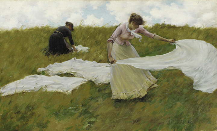 "A Breezy Day" by Charles Courtney Curran.