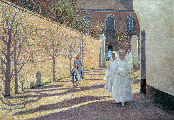 "First Communion" by Emile Claus.