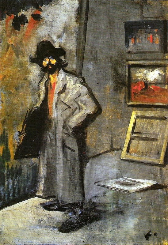 "Pintor Com Pasta", by Jean-Louis Forain.