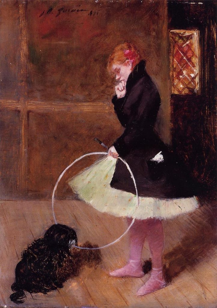 "Dancer With A Hoop", by Jean-Louis Forain.