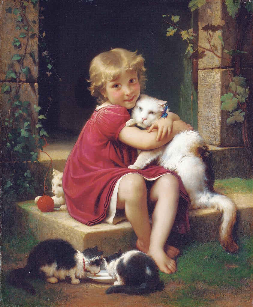 "Her Favorite Pet" by Léon Perrault.