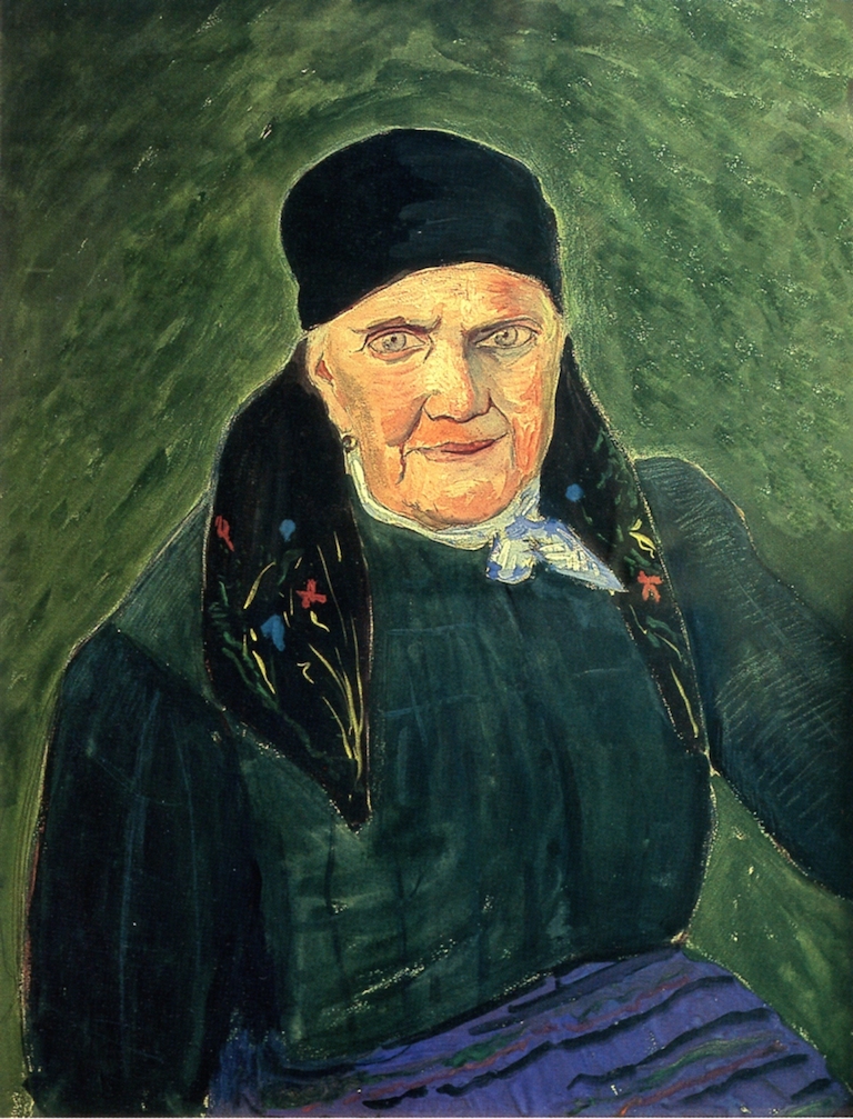 "Portrait Of Rosalia Leiss" by Marianne Von Werefkin.