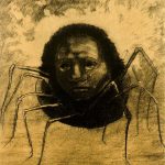 "Crying Spider," by Odilon Redon.