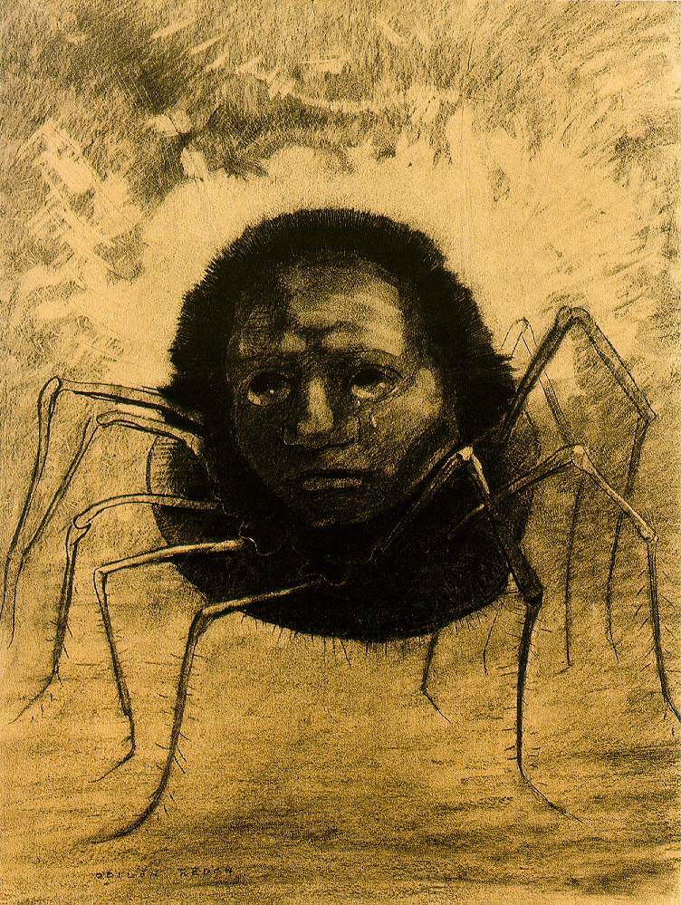 Inspiration: “Crying Spider,” by Odilon Redon