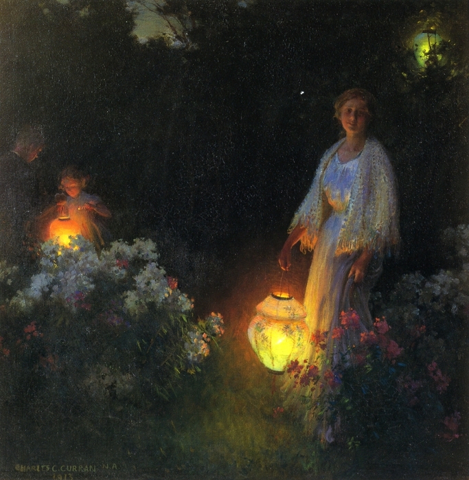 "The Lanterns" by Charles Courtney Curran.