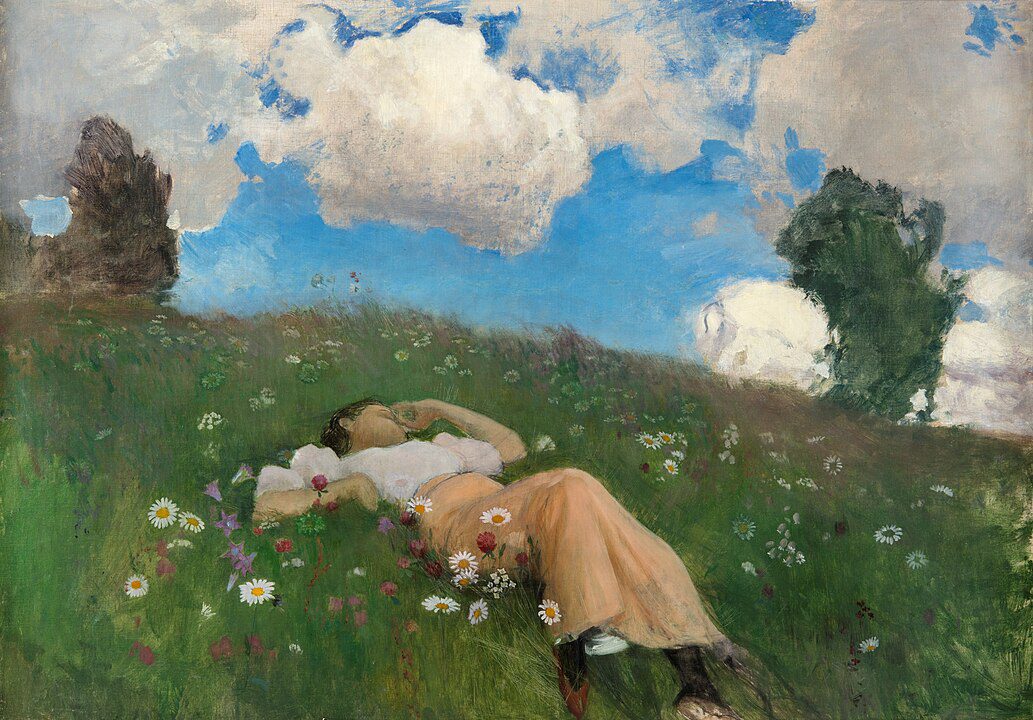 "Saimi In The Meadow," by Eero Järnefelt.