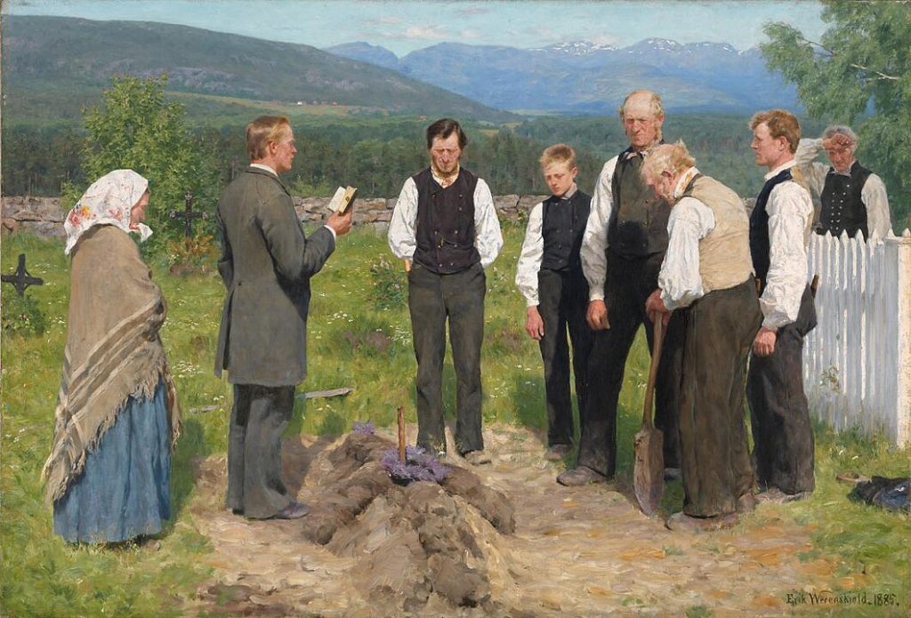 "Peasant Burial," by Erik Werenskiold