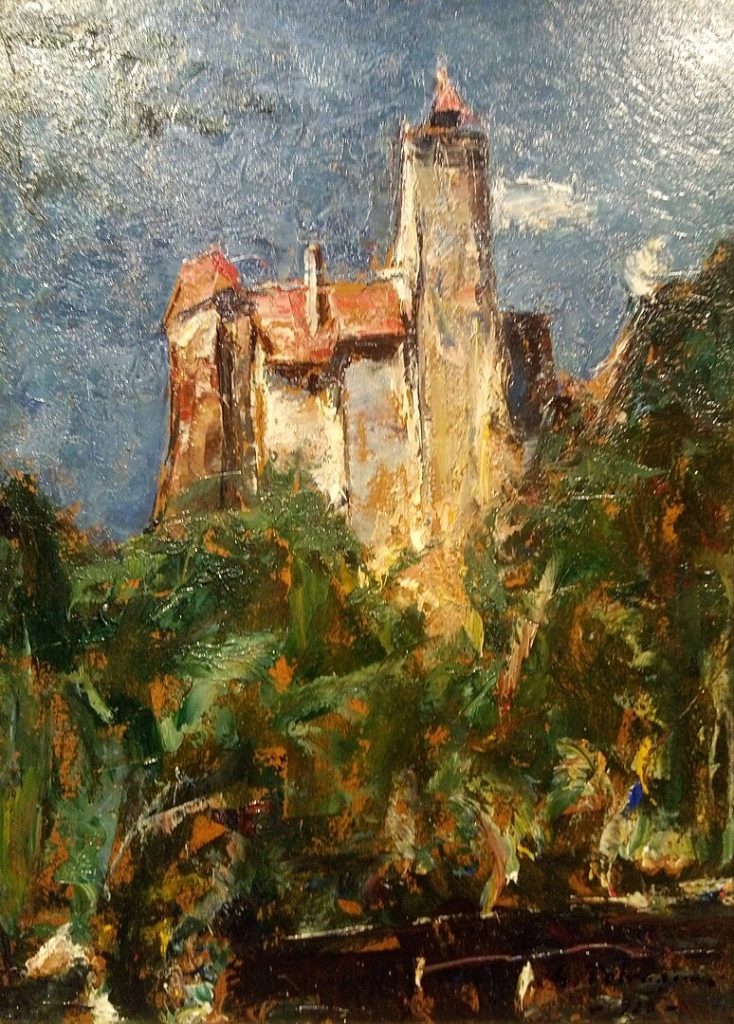 "Castelul Bran," by Gheorghe Petrașcu.