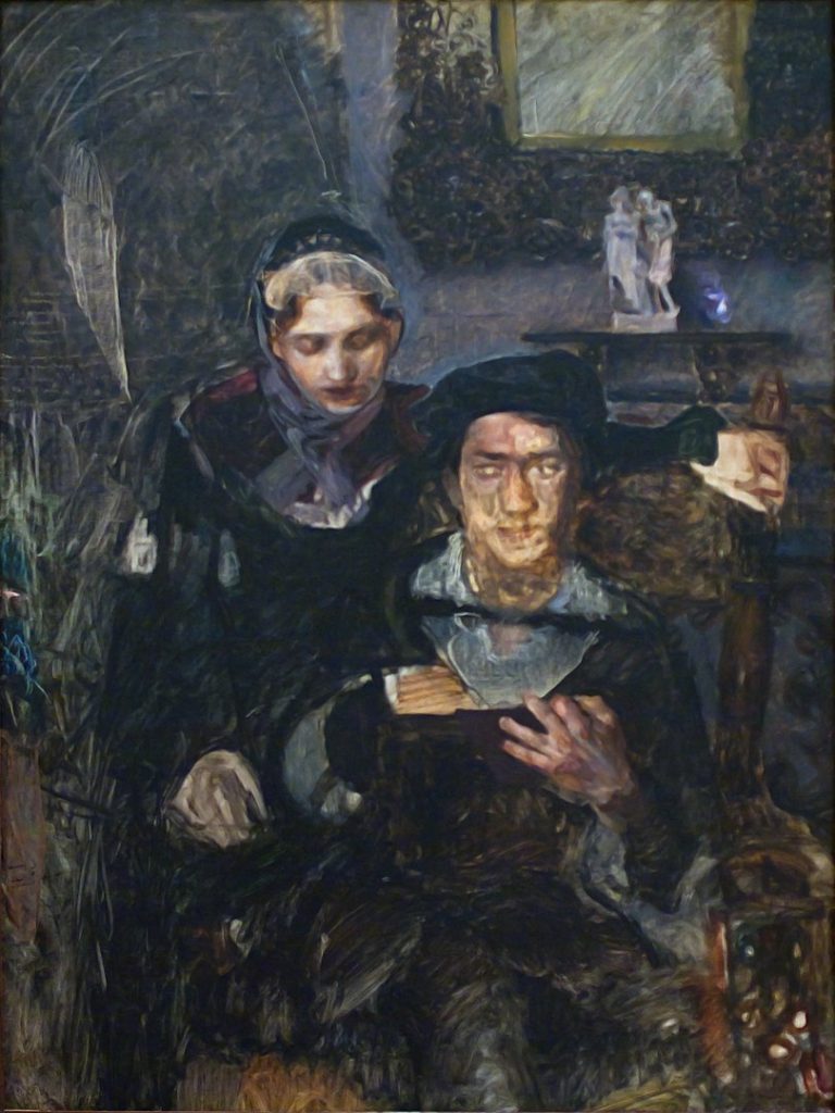 "Hamlet And Ophelia," by Mikhail Vrubel.