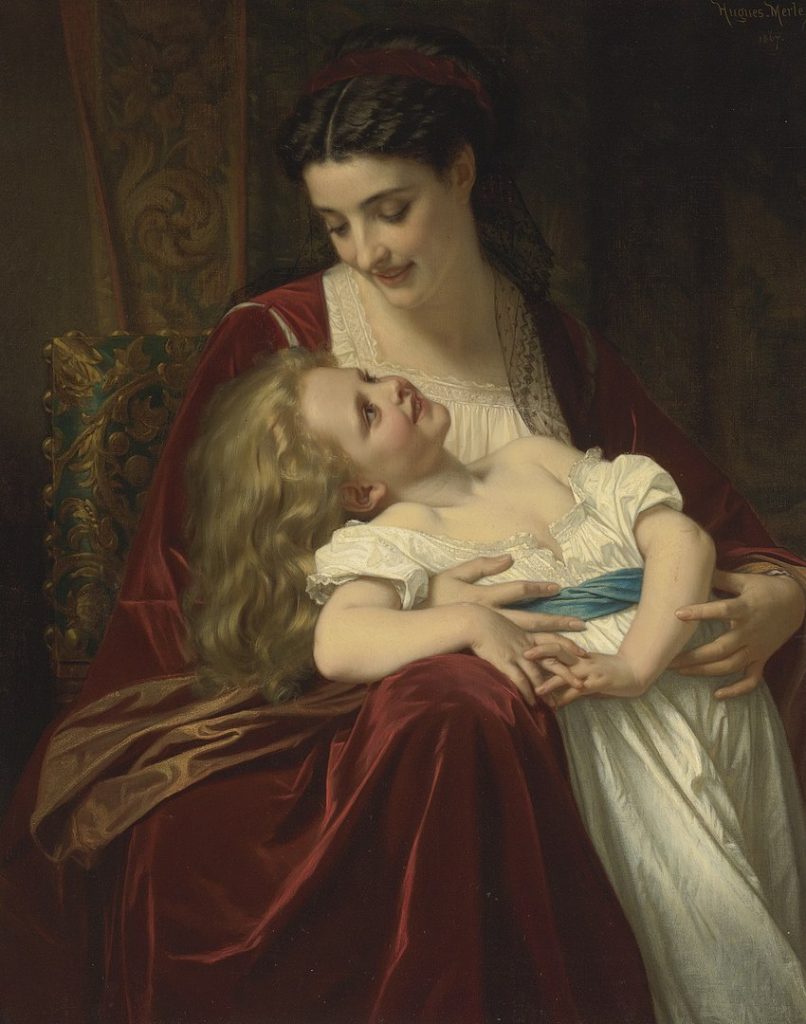 "Maternal Affection," by Hugues Merle.