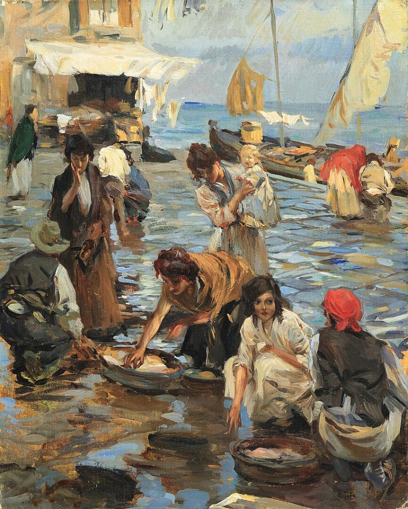 "Fish Market," by Ettore Tito.