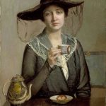"A Cup Of Tea," by Lilla Cabot Perry.