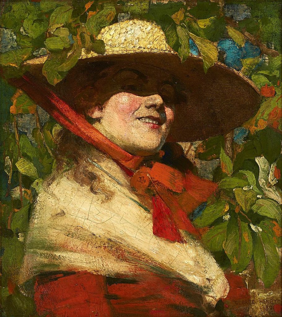 "Straw Hat," by George Henry.