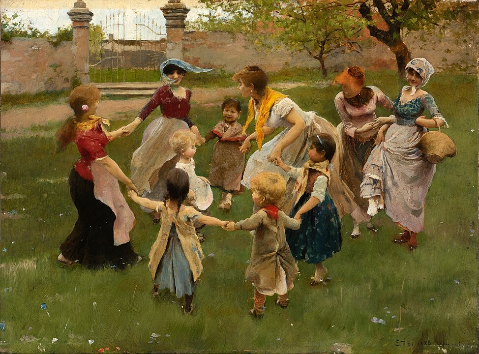 "Ring A Ring O Roses," by Ettore Tito.