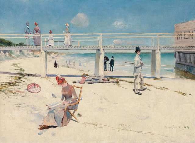 "A Holiday At Mentone," by Charles Conder.