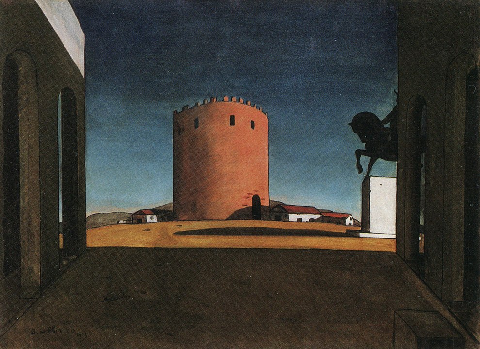 "The Red Tower," by Giorgio de Chirico.