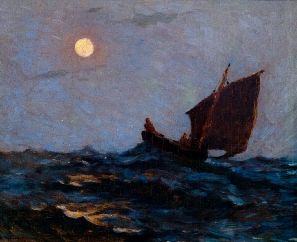 "Barque De Peche Dans La Brume," by Henri Le Sidaner.