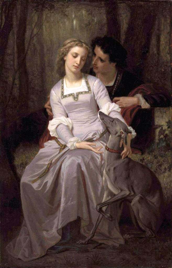 "Tristan And Isolde" by Hugues Merle.