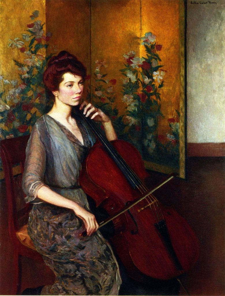 "The Cellist," by Lilla Cabot Perry.
