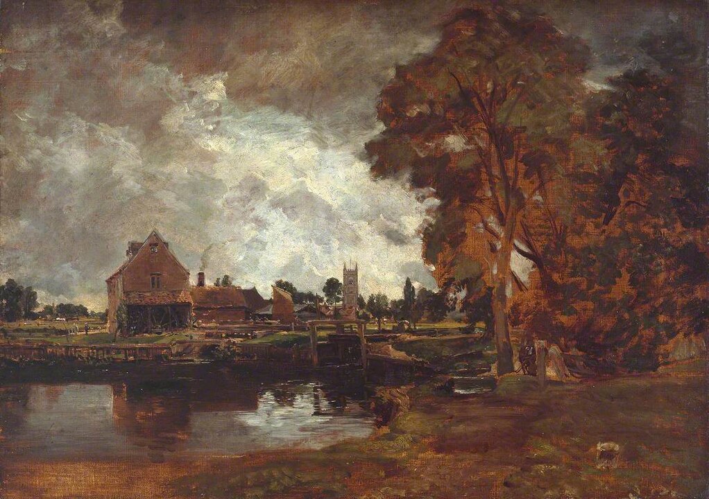 " Dedham Lock And Mill," by John Constable.