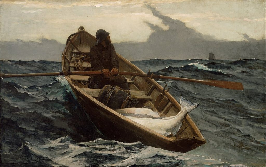 "The Fog Warning," by Winslow Homer.