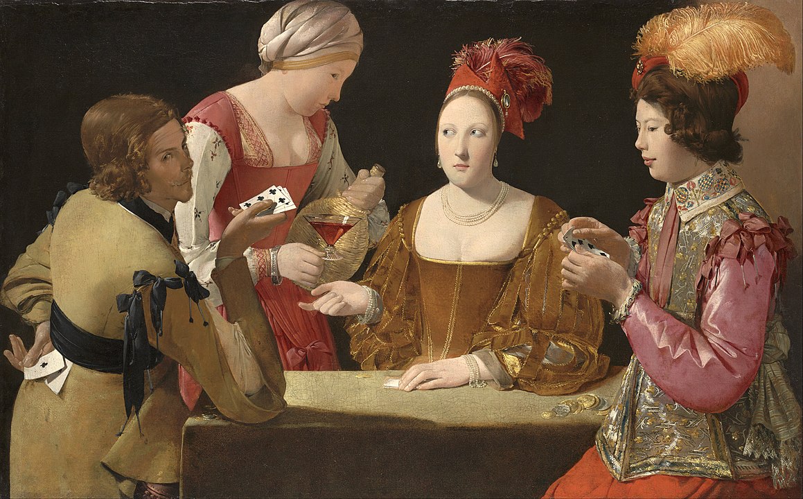 "The Cheat With The Ace Of Clubs," by Georges de La Tour.