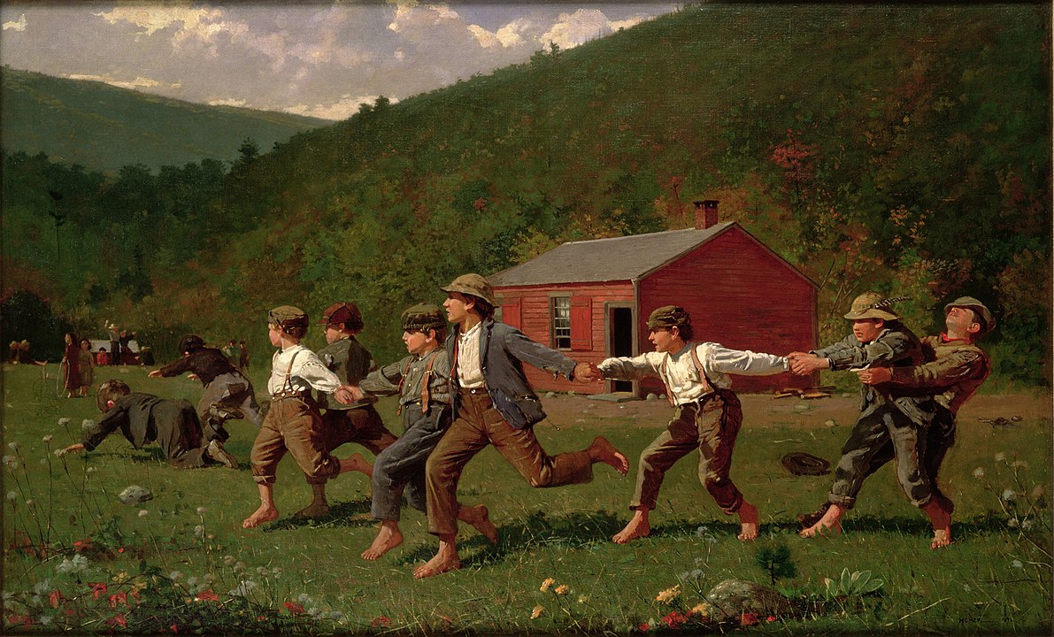 "Snap The Whip," by Winslow Homer.