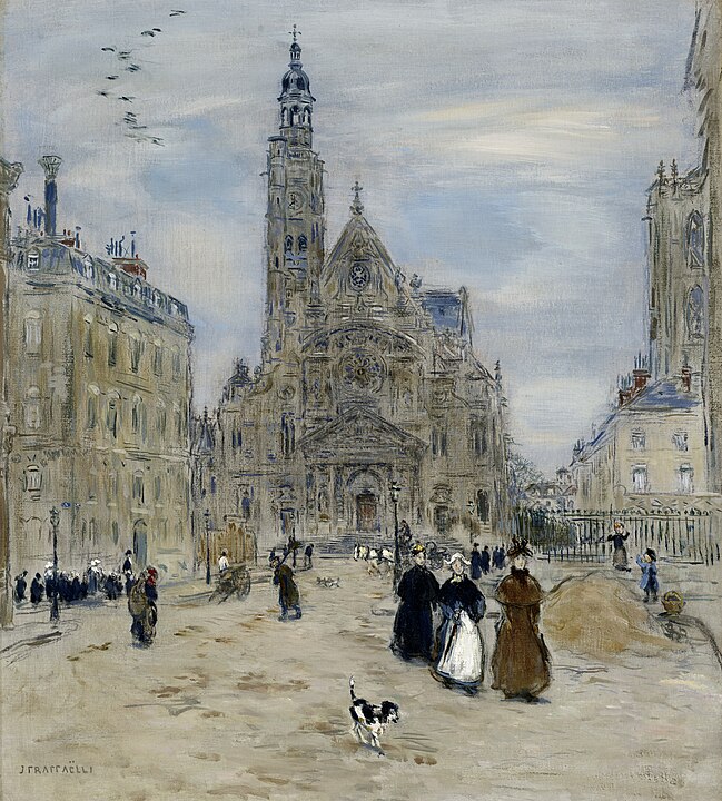"Saint-Etienne-Du-Mont, Paris," by Jean-François Raffaëlli.