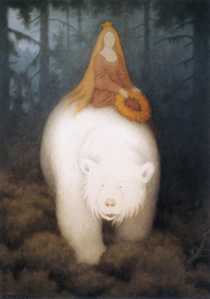 "Kvitebjorn Kong Valemon," by Theodor Kittelsen.